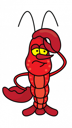 How to draw a cute Lobster with headache :) cartoon drawing, sea ...