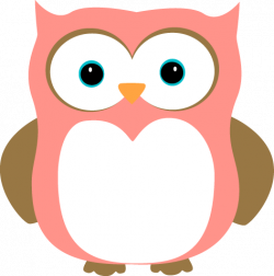 cute owls | Pink and Brown Owl Clip Art Image - pink and ...
