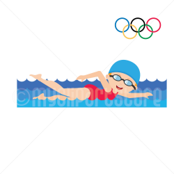 Girl Swimmer Clipart | Free download best Girl Swimmer ...