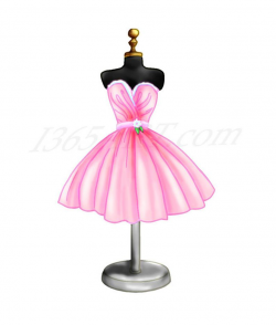 50% OFF Pink Dress Clipart, Dress Form Digital Illustration, Scrapbooking,  Party Invitations, Dress, Fashion, Cocktail, Download