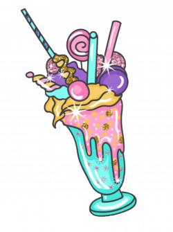 glitter sparkle colorful cute girly kawaii icecream kaw...