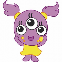 Girly Monsters Clipart - Clip Art Library