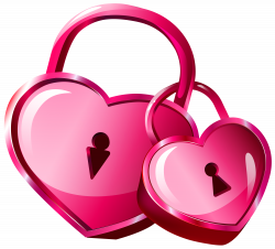 Heart Locks Transparent PNG Clip Art Image | Gallery Yopriceville ...