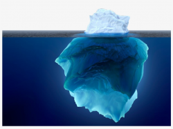 Glacier Clipart Underwater - Iceberg Underwater Transparent ...