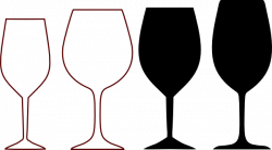 wine glass clipart | Wine Glasses Silhouette clip art - vector clip ...