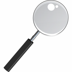 Clipart - Magnifying Glass with Transparent Glass