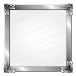 Silver Metal Picture Frame Border Glass Effect, Frame, Metallic ...