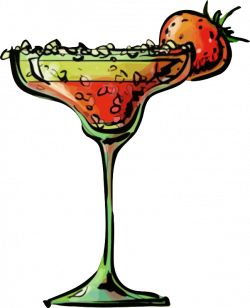 Clipart - Strawberry daiquiri cocktail