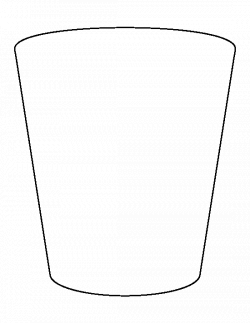 Glass clipart outline - Pencil and in color glass clipart outline