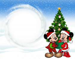 Christmas Kids Transparent Frame with Mickey Mouse | Gallery ...