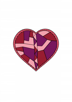 Clipart - Stained Glass Heart