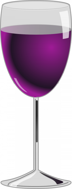 Purple Clipart Wine Glass#3826172