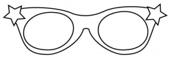 star glasses template coloring pages | Happy Sunglasses Day ...