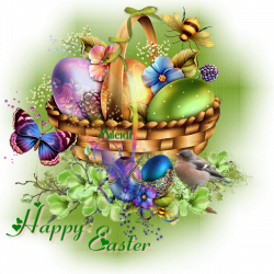 Elegant Easter Basket with Easter Eggs | HAPPY EASTER ANIMATION ...
