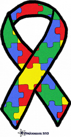 Autism Ribbon Glitter by Avalonanon on DeviantArt