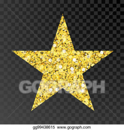 Stock Illustration - Gold glitter star. golden sparcle star ...