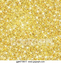 Vector Art - Gold glitter texture with sparkles. Clipart ...