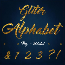 Gold Glitter alphabet clipart Digita glitter Clipart Gold Gliter overlays  gold glitter letters clipart Gold Sparkle Font scrapbook alphabet