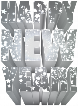 Silver Happy New Year PNG Clip Art Image Gallery Yopriceville Con ...