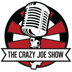 The Crazy Joe Show Logo. Old School Microphone with red sunburst ...