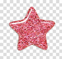 Candy Girl Elements, pink glitter star art transparent ...