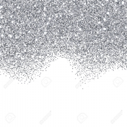 Silver glitter textured border » Clipart Station