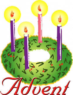 advent wreath with four lit candles clipart | Advent | Pinterest ...