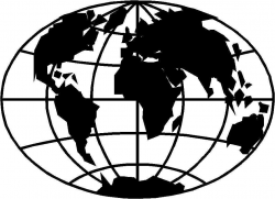 Globe black and white free globe clipart clip art images and ...