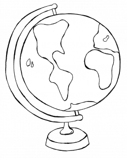 28+ Collection of Free Globe Clipart Black And White | High quality ...