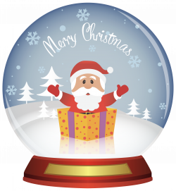 Santa Christmas Snowglobe PNG Clipart Image | Gallery Yopriceville ...