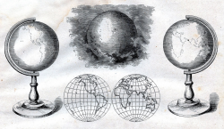 Vintage Clip Art - Globes, Earth - Steampunk - The Graphics ...