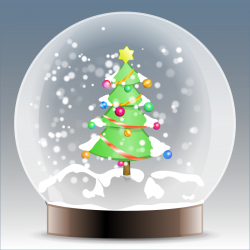 snow globe clipart | Christmas tree snow globe by BenBois - a snow ...