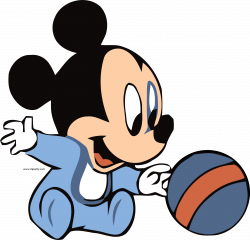 Baby Mickey And Ball Clipart Png - Clipartly.comClipartly.com