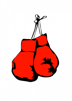 OnlineLabels Clip Art - Burning Boxing Gloves