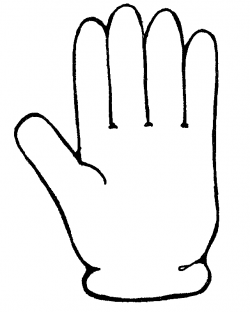 Pix For Glove Clipart Black And White - Clip Art Library