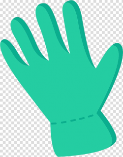 Green Glove Blue Cartoon, Blue cartoon gloves transparent ...
