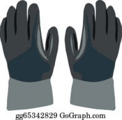 Vector Clipart - Construction work gloves. Vector ...