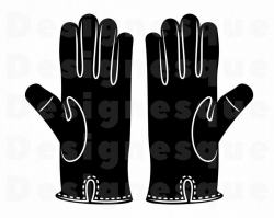 Leather Gloves SVG, Gloves Svg, Leather Gloves Clipart, Leather Gloves  Files for Cricut, Cut Files For Silhouette, Dxf, Png, Eps, Vector