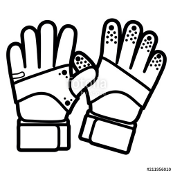 Cartoon Goalkeeper Gloves