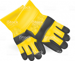 Protective gloves isolated on white background » Clipart Station