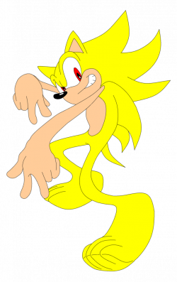 Just Super Sonic without his gloves and shoes by hker021 on DeviantArt