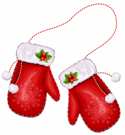 Large Transparent Christmas Santa Gloves PNG Clipart | Новый год ...
