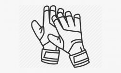 Gloves Clipart Goalie Glove - Drawing, Cliparts & Cartoons ...