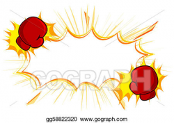 Vector Stock - Copy space with kick boxing gloves. Clipart ...