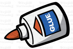 Glue Bottle Stock Illustration Cartoon Clipart - Coghill Cartooning