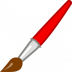 Red-brush Clip Art at Clker.com - vector clip art online, royalty ...