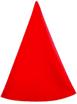 Red Gnome Hat Men's Costume Cap Extra Tall