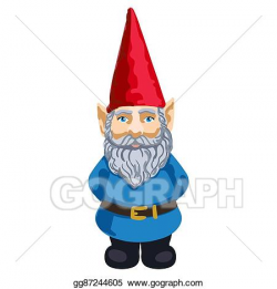 Vector Stock - Illustration of garden gnome. Clipart ...