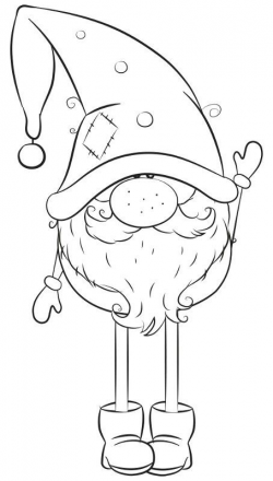 Gnome clip art | Wintertime Clipart | Christmas drawing ...