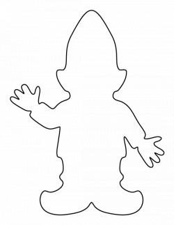 Gnome pattern. Use the printable outline for crafts, creating ...